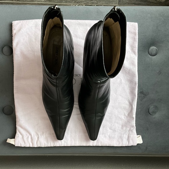 Jimmy Choo Leather Black Booties - Picture 5 of 7